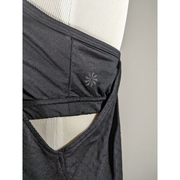 Athleta Womens Black Hidden Agenda Tank Top Sz S Training Gym Yoga Outdoor - Picture 4 of 7
